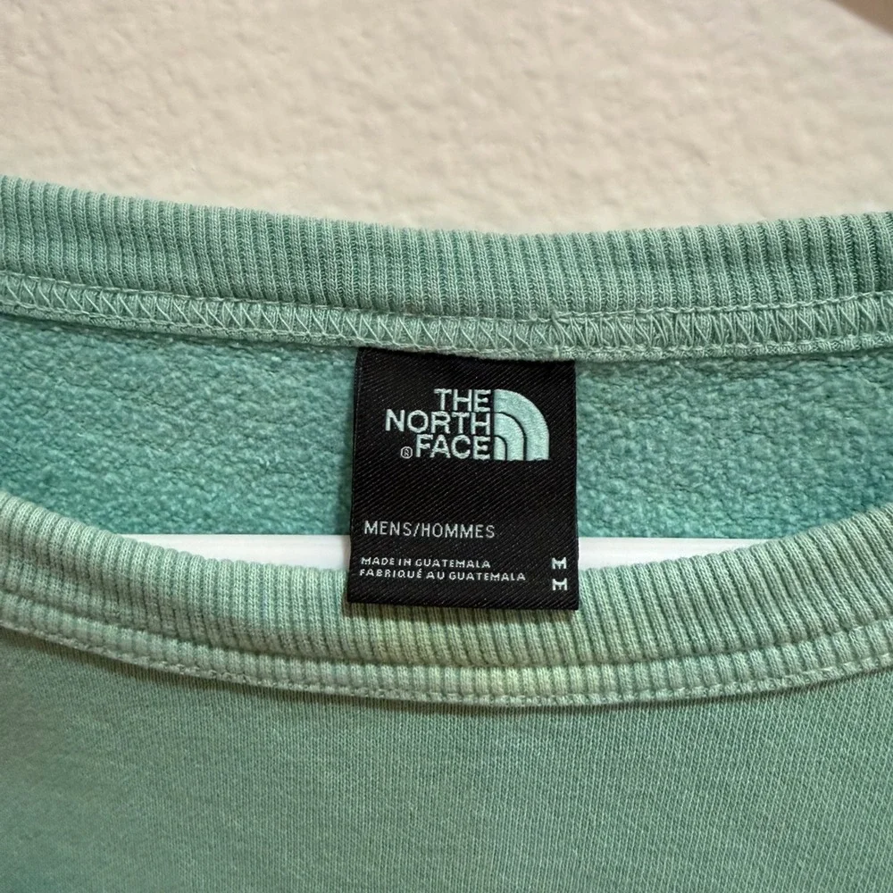 The North Face Mens Crewneck Sweatshirt Seafoam Green Tonal Logo Medium NF0A5317